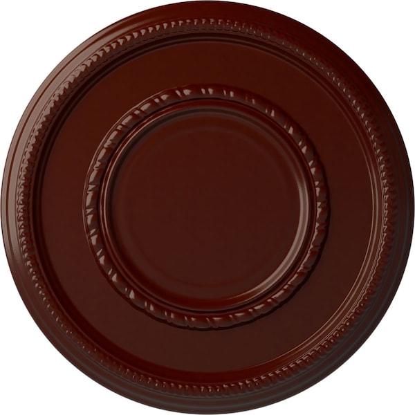 Ekena Millwork Federal Roped Large Ceiling Medallion (Canopies up to 7 3/4"), 17 3/8"OD x 1 1/8"P, Brushed Mahogany CM17FEBMF - main